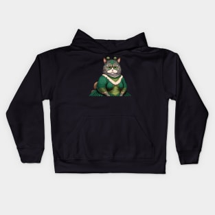 Victorian Cat Kids Hoodie